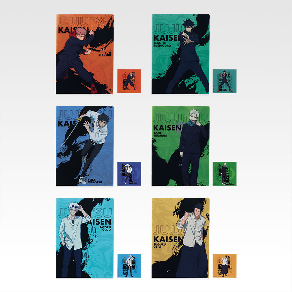 Ichiban Kuji Jujutsu Kaisen 5th Anniversary - K Prize Clear File Sticker Complete Set of 6 Types