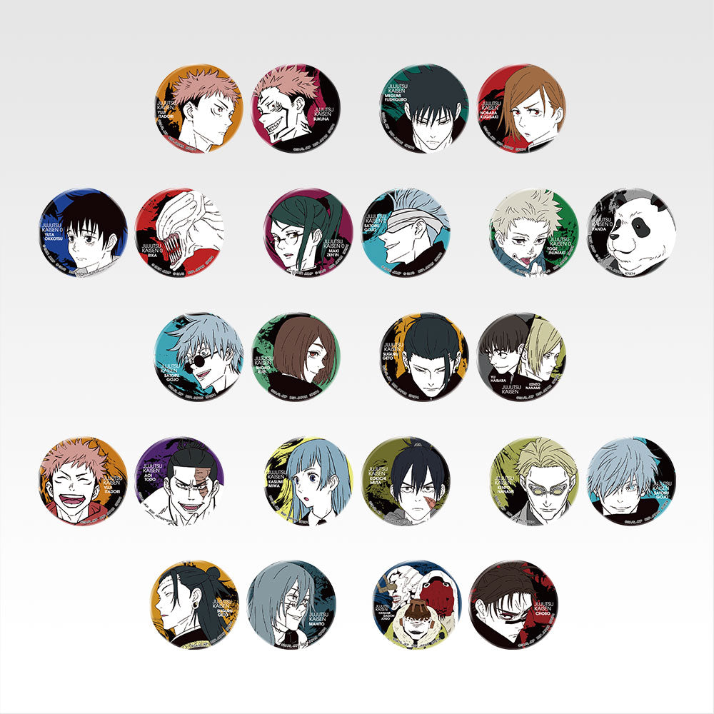 Ichiban Kuji Jujutsu Kaisen 5th Anniversary - L Prize Can Badge Complete Set of 12 Types