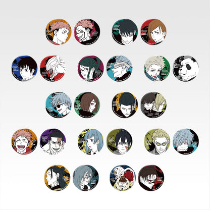 Ichiban Kuji Jujutsu Kaisen 5th Anniversary - L Prize Can Badge Complete Set of 12 Types