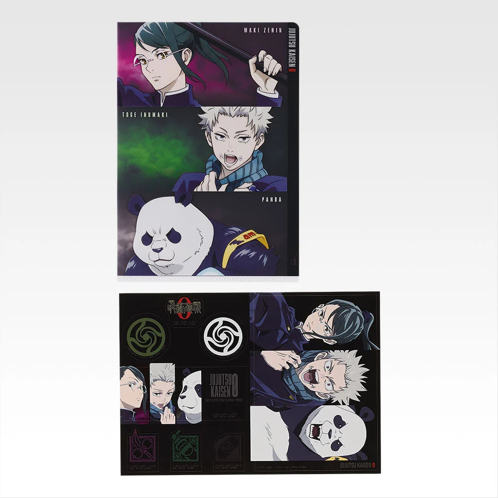 Ichiban Kuji Jujutsu Kaisen The Movie 0-1224 - E Prize Clear Files and Stickers Complete Set of 10 Types