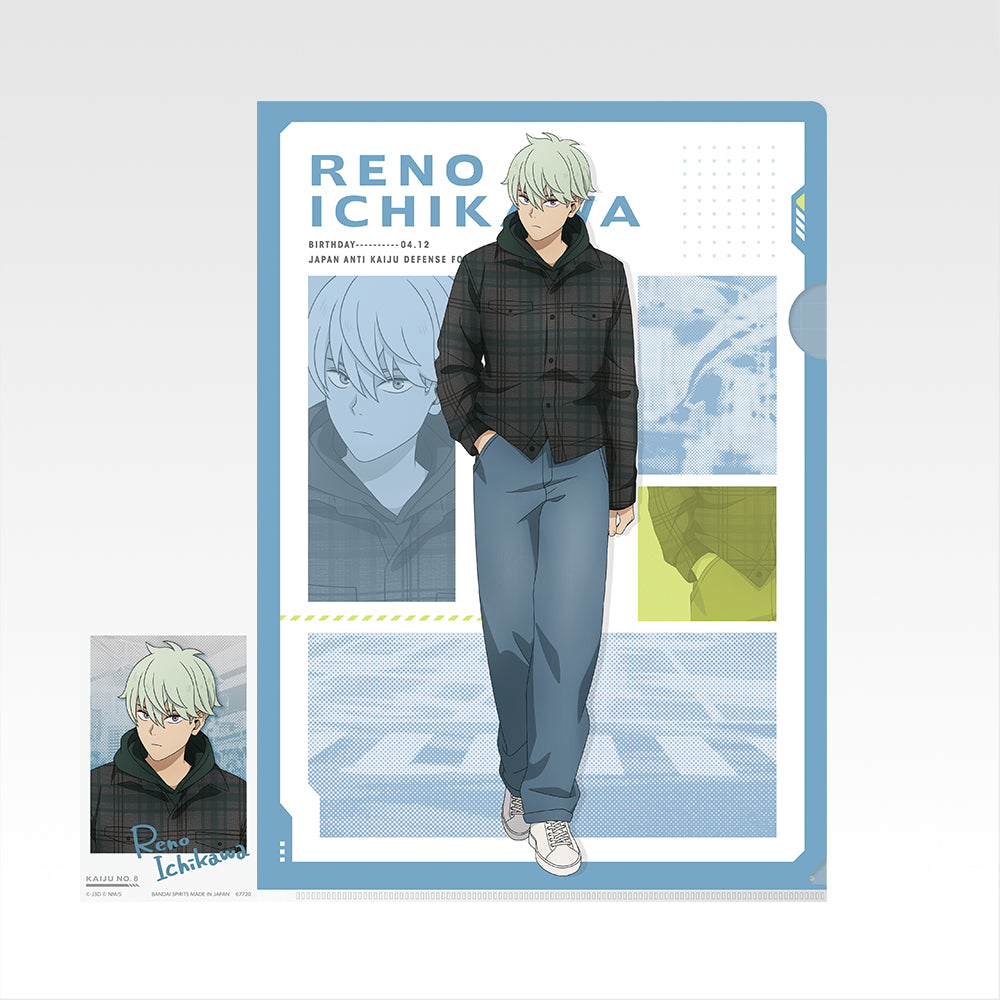Ichiban Kuji Kaiju No.8 3rd Edition - G Prize Clear File and Sticker Set Complete Set of 12 Types