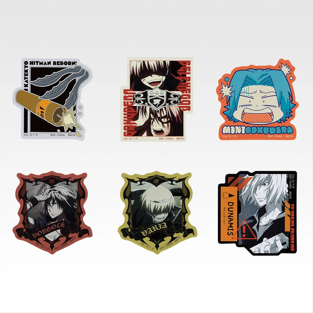 Ichiban Kuji Katekyo Hitman REBORN! Ring Battle - J Prize Sticker Set Complete Set of 8 Types