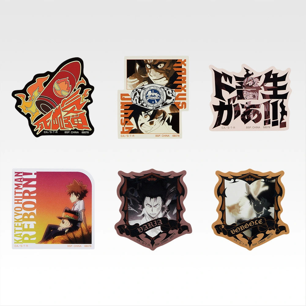Ichiban Kuji Katekyo Hitman REBORN! Ring Battle - J Prize Sticker Set Complete Set of 8 Types