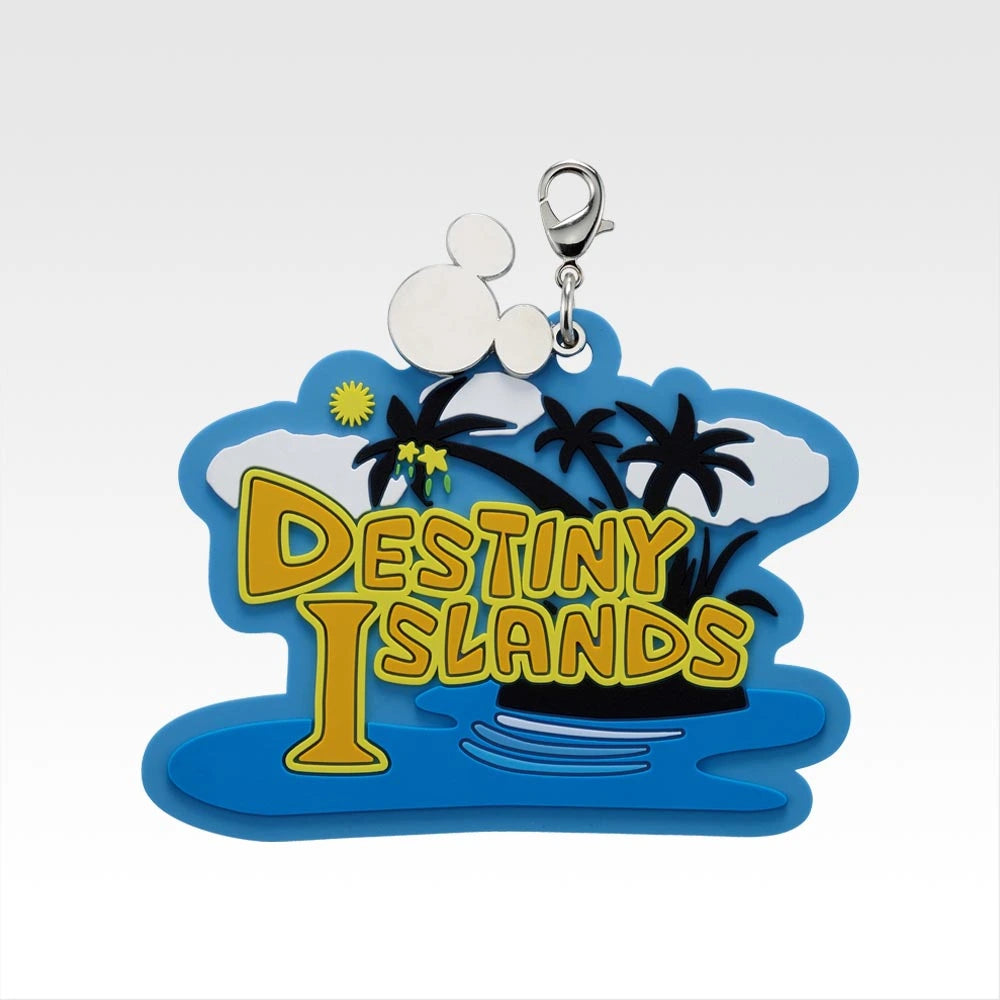Ichiban Kuji Kingdom Hearts 25th Anniversary - F Prize World Logo Rubber Charm Complete Set of 7 Types