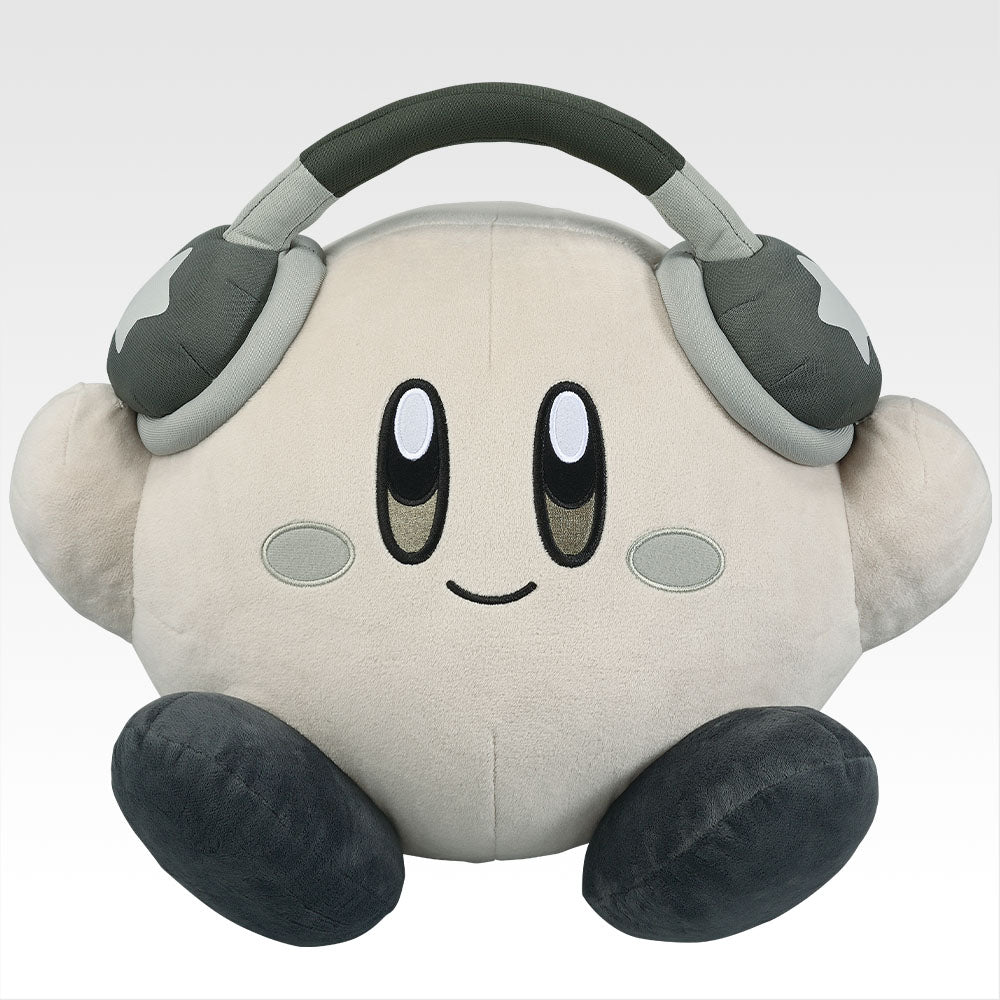 Ichiban Kuji Kirby Dream Land Remix - Last Prize Happy Kirby Plush Toy Monochrome Version