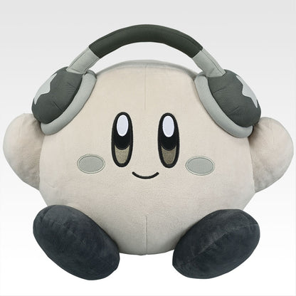 Ichiban Kuji Kirby Dream Land Remix - Last Prize Happy Kirby Plush Toy Monochrome Version