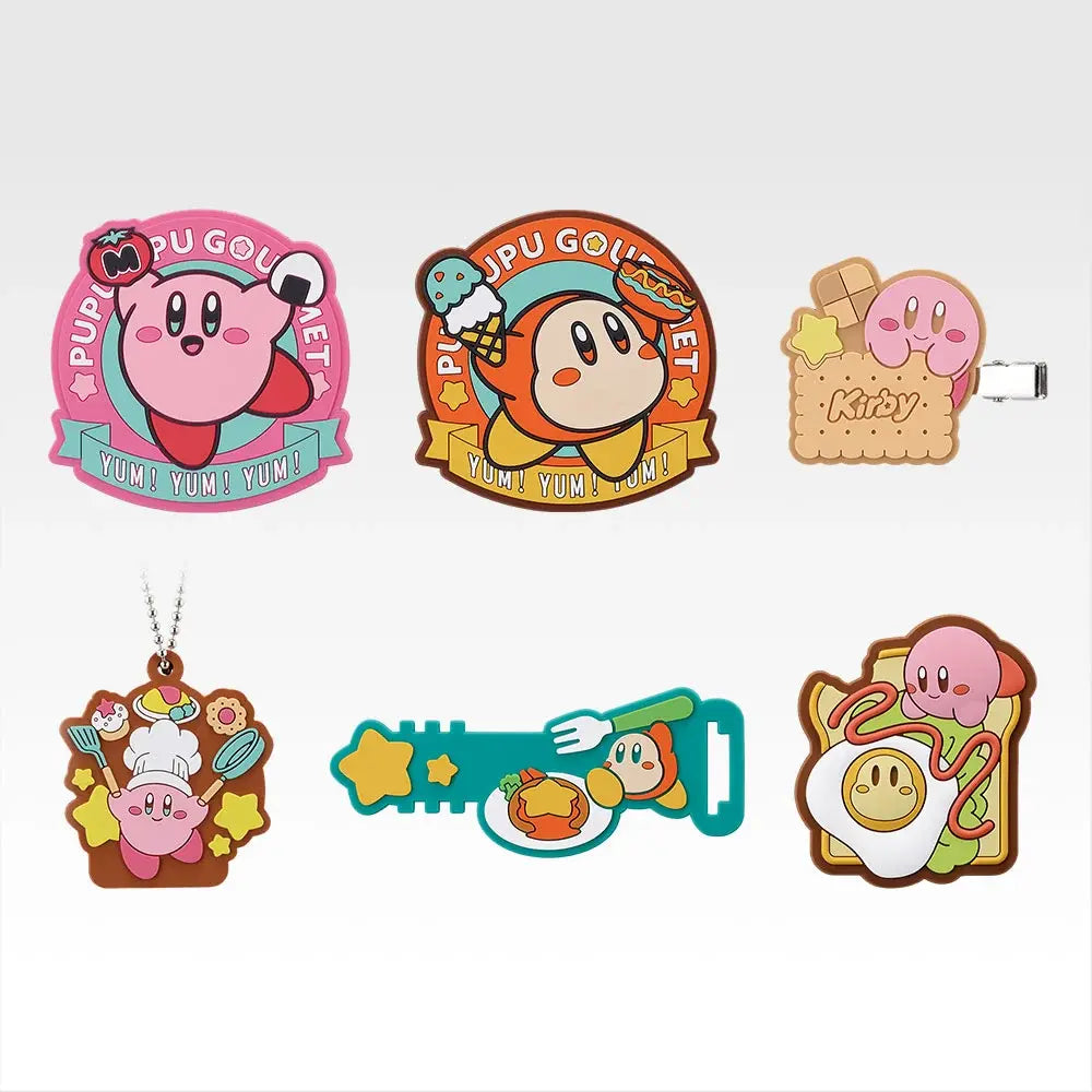 Ichiban Kuji Kirby Pupupu Gourmet - H Prize Gourmet Rubber Assortment Complete Set of 6 Types