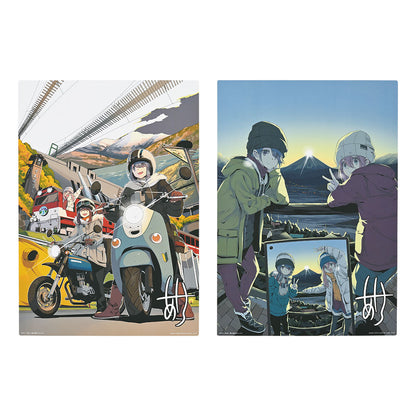 Ichiban Kuji Laid Back Camp Vol.2 - D Prize Illustration Board Complete Set of 2 Types