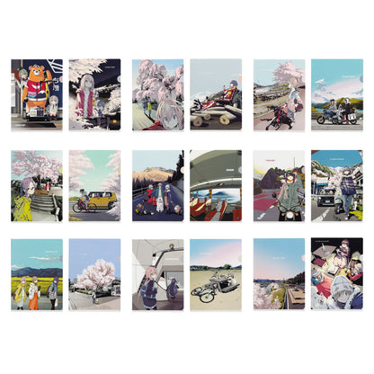 Ichiban Kuji Laid Back Camp Vol.2 - F Prize Clear File Set Complete Set of 9 Types