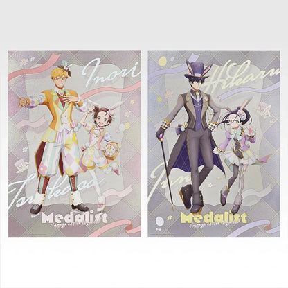 Ichiban Kuji Medalist Tv Anime Medalist - C Prize Metallic Sheet Complete Set of 2 Types