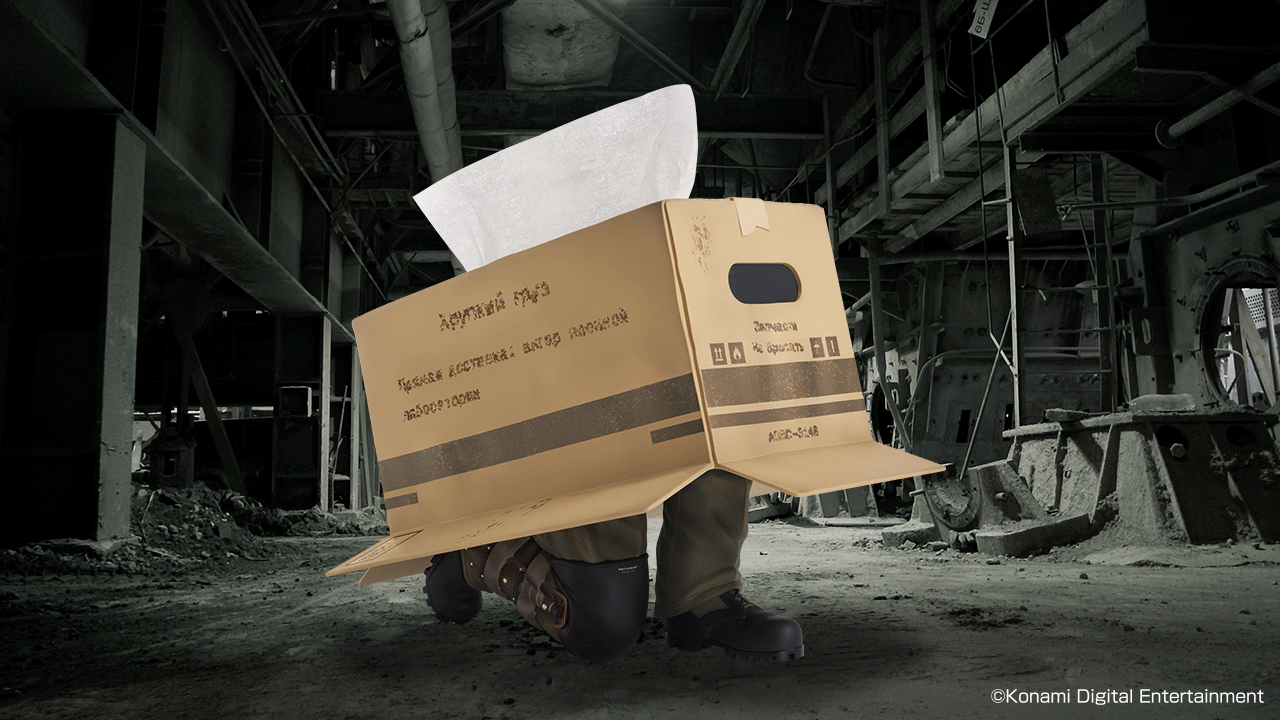 Ichiban Kuji Metal Gear Solid Snake Eater - A Prize Cardboard Sneak-in Tissue Case