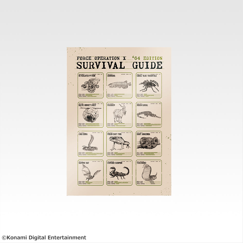Ichiban Kuji Metal Gear Solid Snake Eater - F Prize Stationery Complete Set of 5 Types