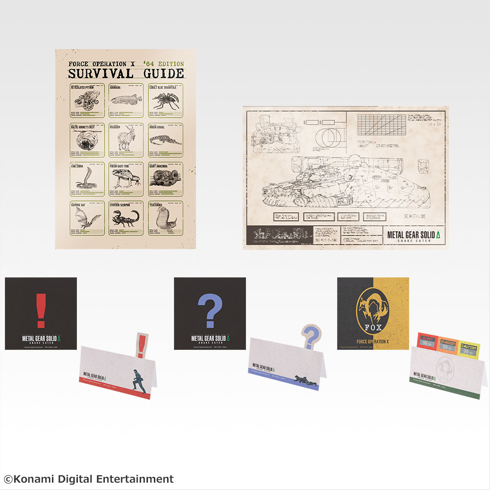 Ichiban Kuji Metal Gear Solid Snake Eater - F Prize Stationery Complete Set of 5 Types