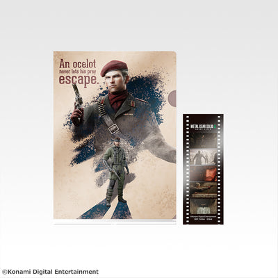 Ichiban Kuji Metal Gear Solid Snake Eater - G Prize Clear File & Movie Film Style Bookmark Complete Set of 7 Types