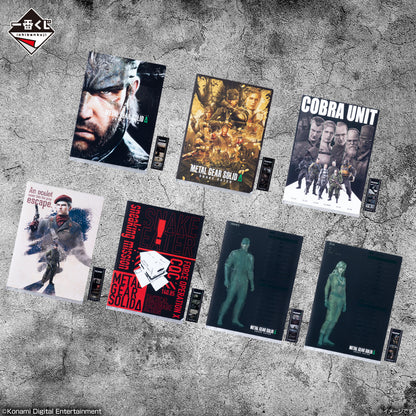 Ichiban Kuji Metal Gear Solid Snake Eater - G Prize Clear File & Movie Film Style Bookmark Complete Set of 7 Types