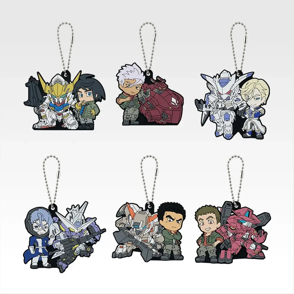 Ichiban Kuji Mobile Suit Gundam Iron Blooded Orphans - G Prize Rubber Charm Complete Set of 6 Types