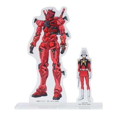 Ichiban Kuji Mobile Suit Gundam vol.2 GQuuuuuX - C Prize Char Aznable & Red Gundam Visual Stand
