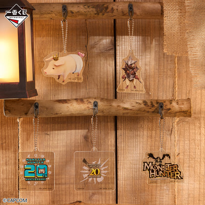 Ichiban Kuji Monster Hunter 20th Anniversary - E Prize Acrylic Charm Collection Complete Set of 10 Types