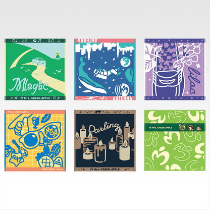 Ichiban Kuji Mrs. Green Apple Magical Winter - G Prize Jacquard Towel Complete Set of 6 Types