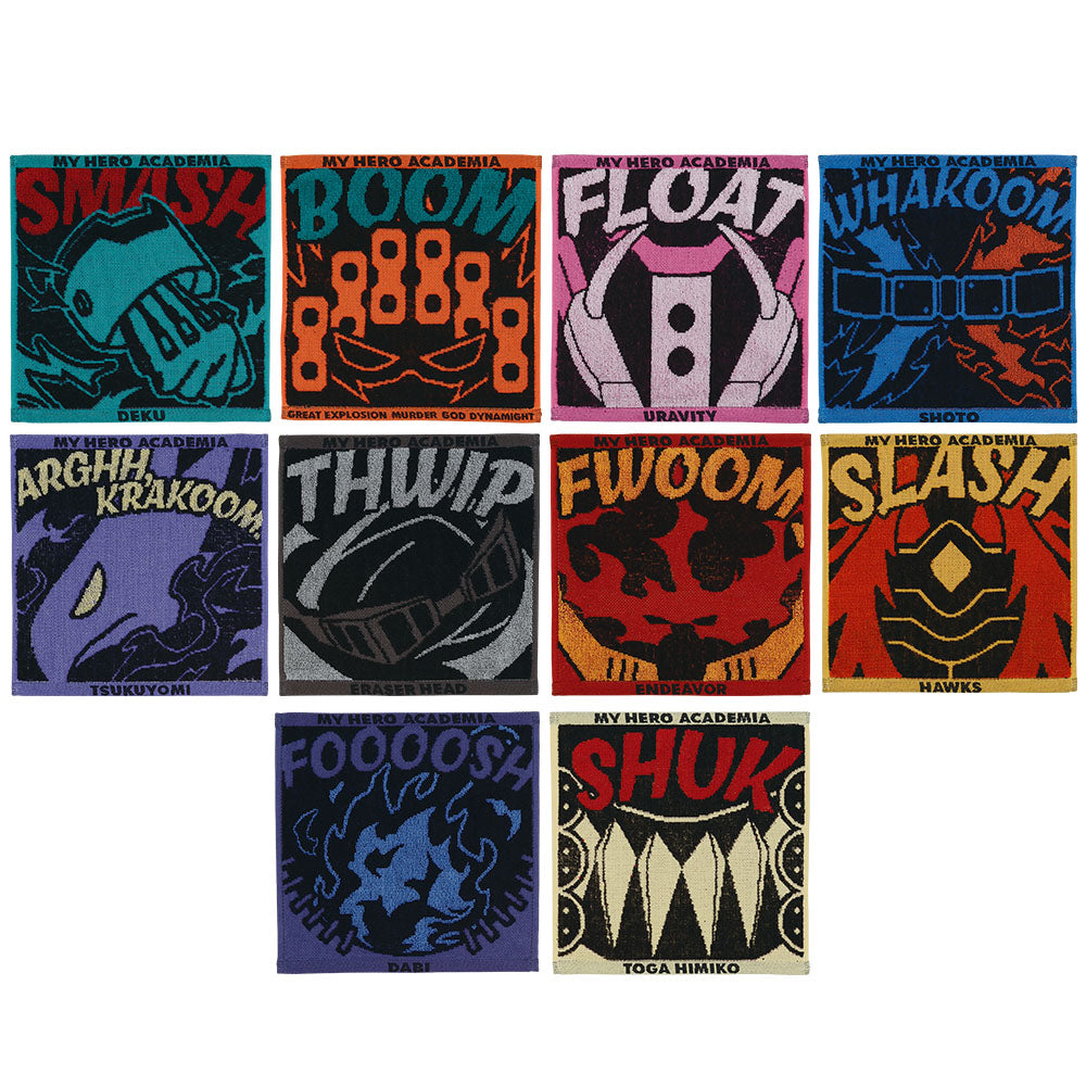 Ichiban Kuji My Hero Academia Conflicting Feelings - H Prize Character Motif Jacquard Towel Complete Set of 10 Types