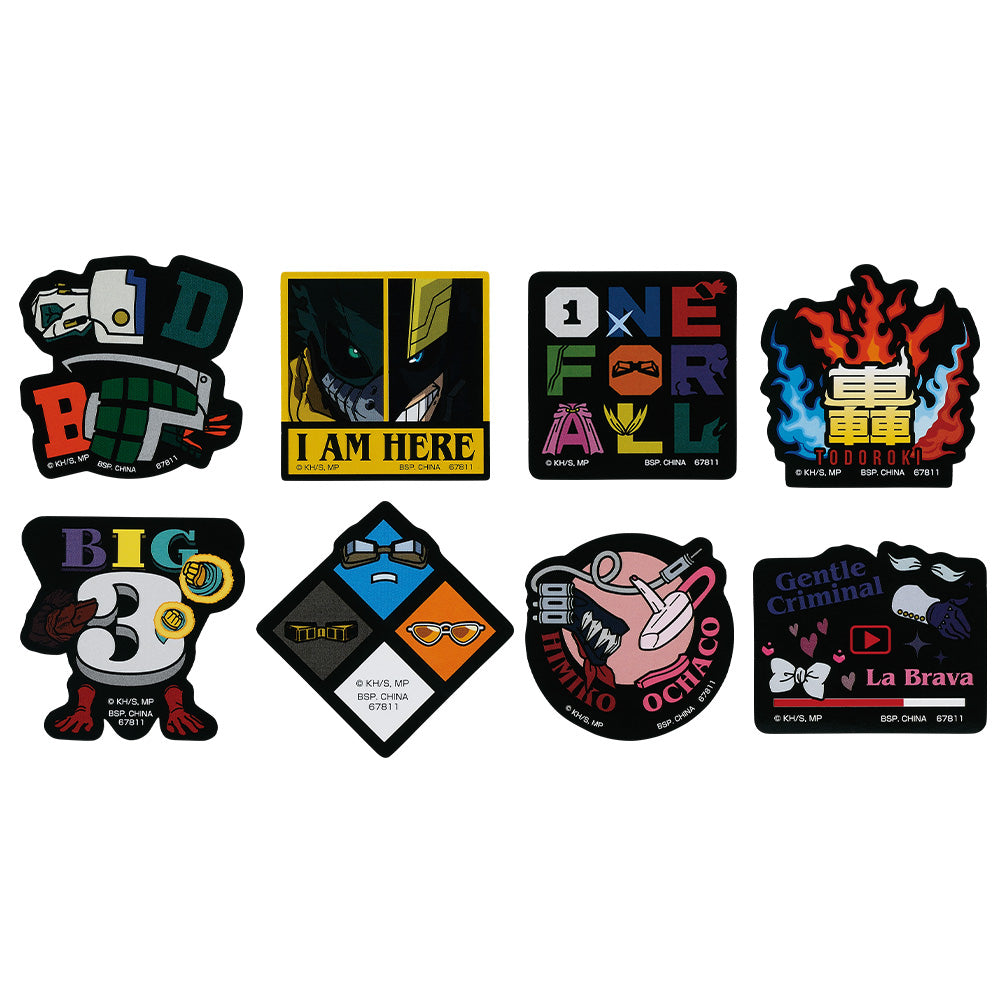 Ichiban Kuji My Hero Academia Conflicting Feelings - J Prize Sticker Set Complete Set of 8 Types