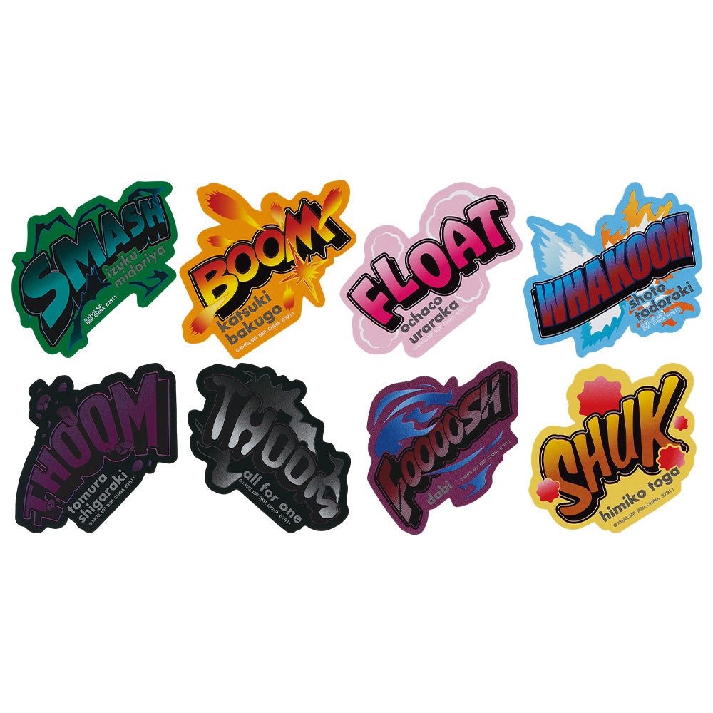 Ichiban Kuji My Hero Academia Conflicting Feelings - J Prize Sticker Set Complete Set of 8 Types