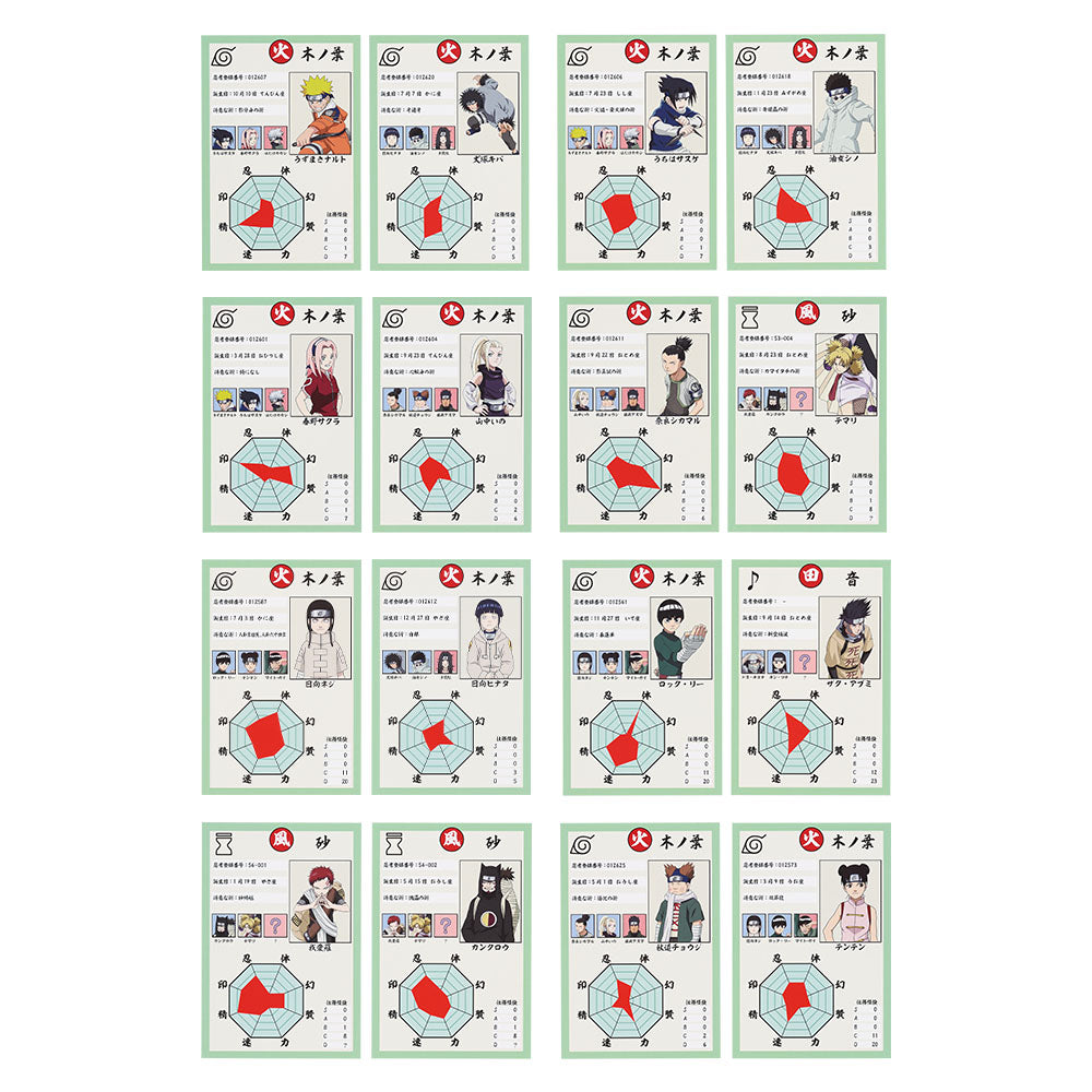 Ichiban Kuji Naruto Chunin Exam Edition - H Prize Clear Case Stand Complete Set of 8 Types