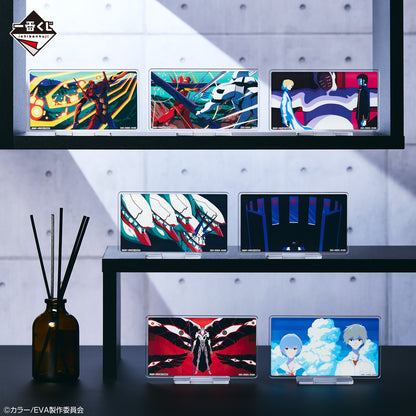 ICHIBAN KUJI NEON GENESIS EVANGELION THE MOVIE AIR/THE END OF EVANGELION - G PRIZE ACRYLIC STAND COMPLETE SET OF 7