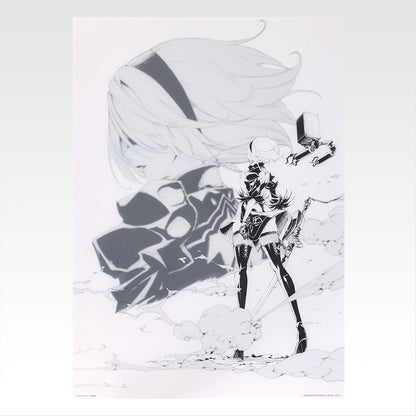 Ichiban Kuji Nier Automata Ver 1.1a Glory to Humanity - F Prize Clear Poster Complete Set of 12 Types