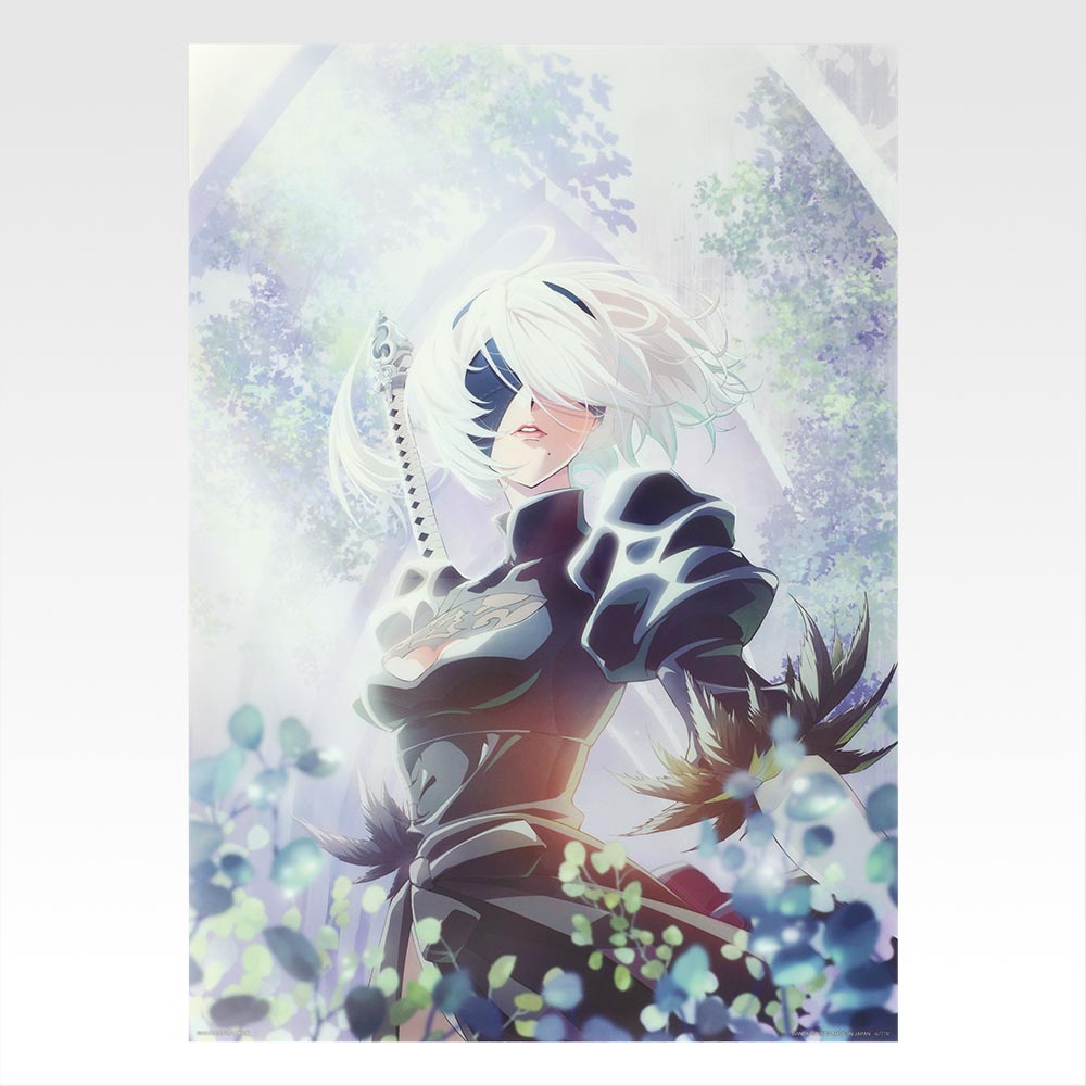 Ichiban Kuji Nier Automata Ver 1.1a Glory to Humanity - F Prize Clear Poster Complete Set of 12 Types