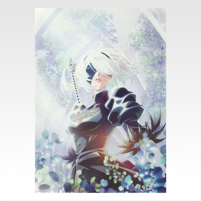 Ichiban Kuji Nier Automata Ver 1.1a Glory to Humanity - F Prize Clear Poster Complete Set of 12 Types