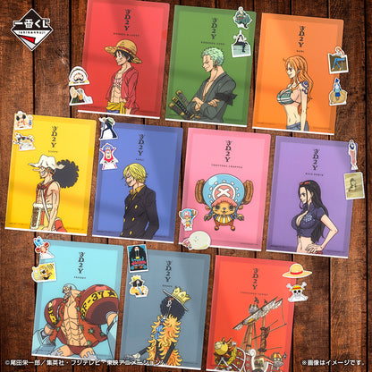 Ichiban Kuji One Piece Beyond the Trials - J Prize Clear File and Sticker Set Complete Set of 10 Types
