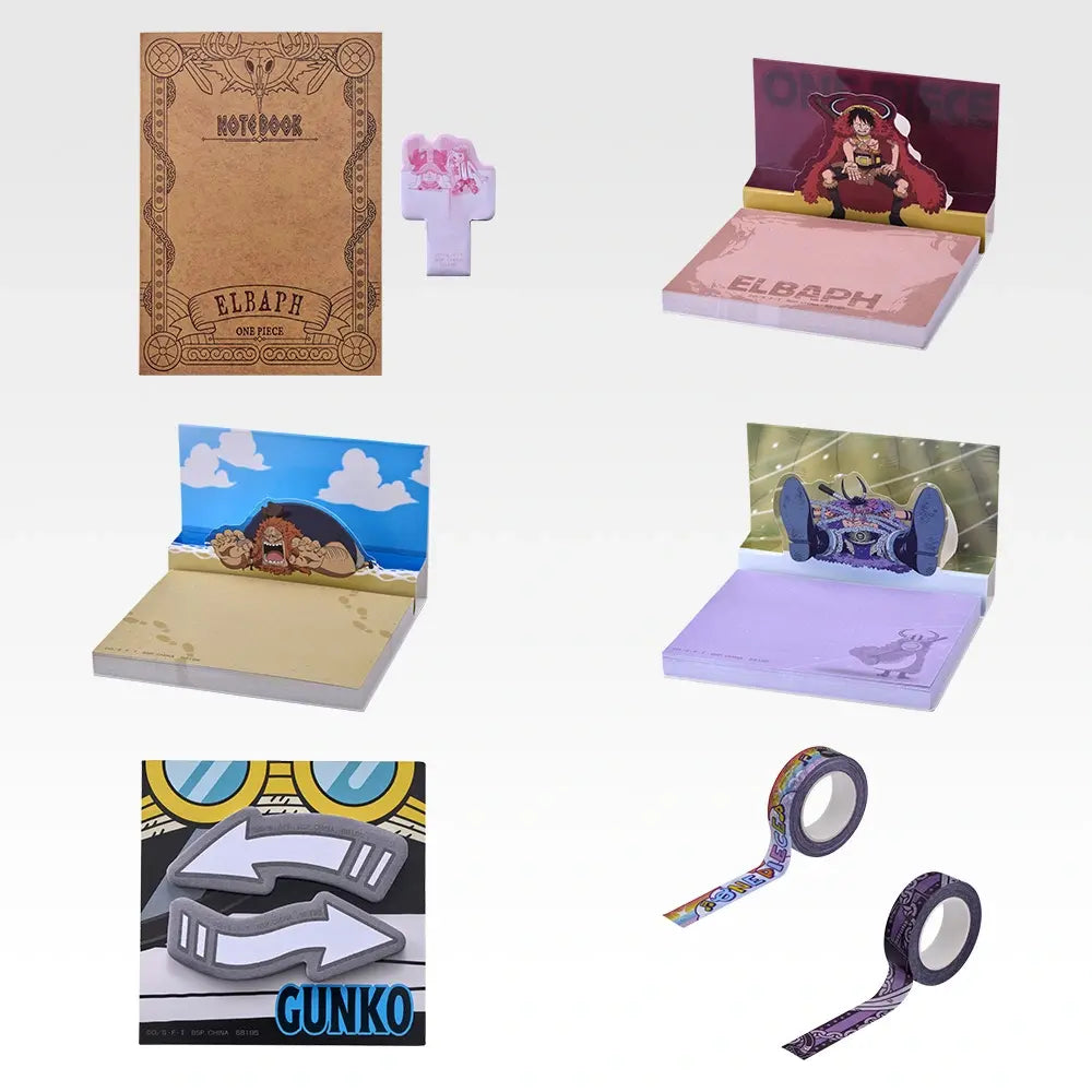 Ichiban Kuji One Piece Elbaf Arc Giant Bash!! Vol. 2 - H Prize Desk Assortement Complete Set Of 6 Types