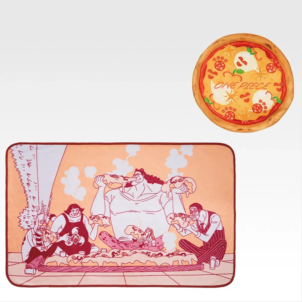 Ichiban Kuji One Piece Future Island Egghead Burst of Energy - F Prize Blanket with Pizza Case