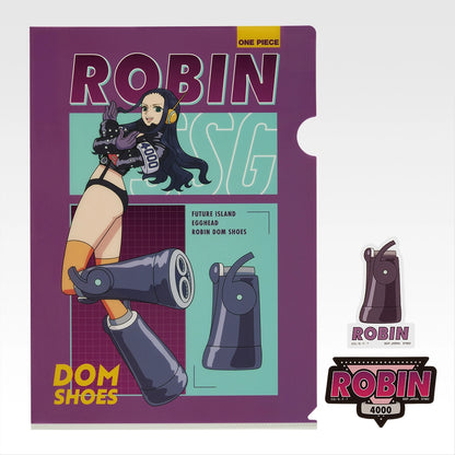 Ichiban Kuji One Piece Future Island Egghead Burst of Energy - K Prize Clear File & Sticker Complete Set of 13 Types