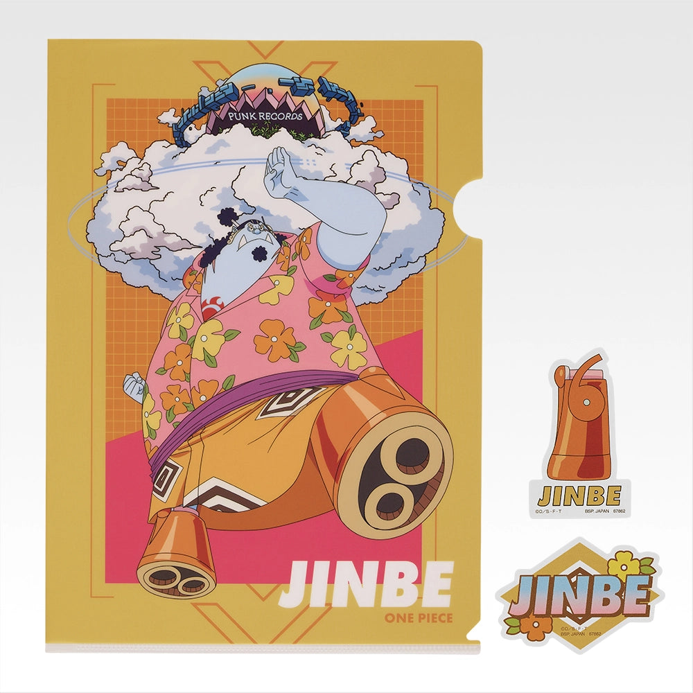 Ichiban Kuji One Piece Future Island Egghead Burst of Energy - K Prize Clear File & Sticker Complete Set of 13 Types