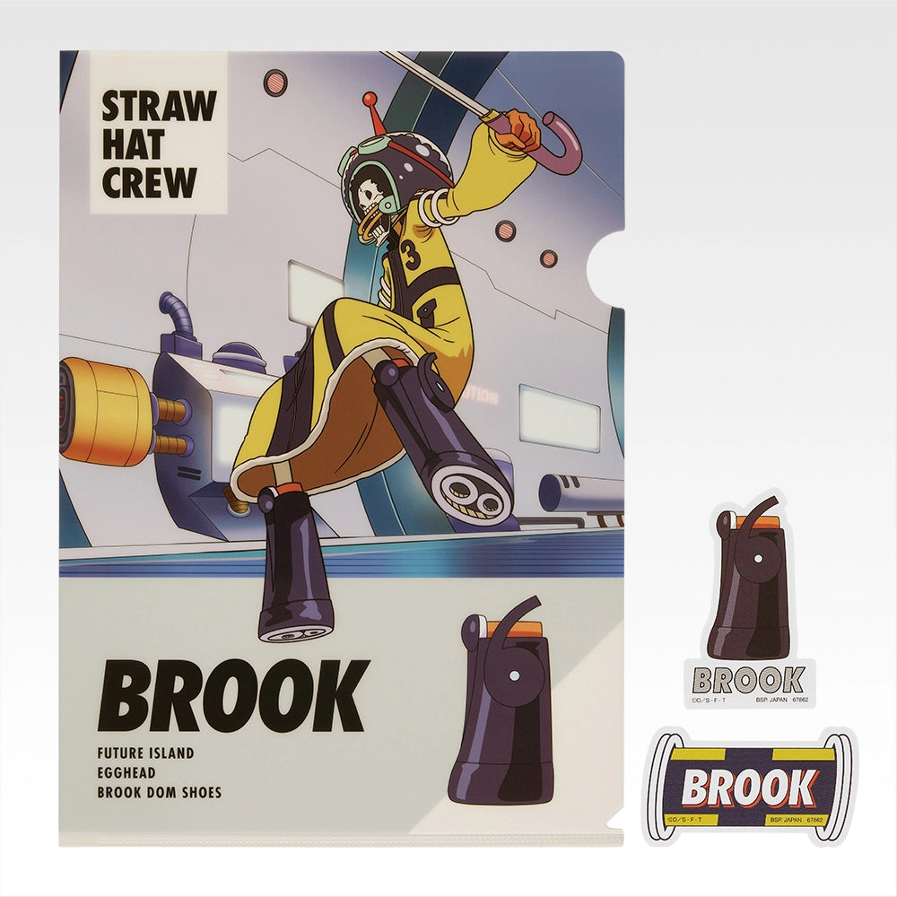 Ichiban Kuji One Piece Future Island Egghead Burst of Energy - K Prize Clear File & Sticker Complete Set of 13 Types