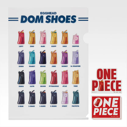 Ichiban Kuji One Piece Future Island Egghead Burst of Energy - K Prize Clear File & Sticker Complete Set of 13 Types