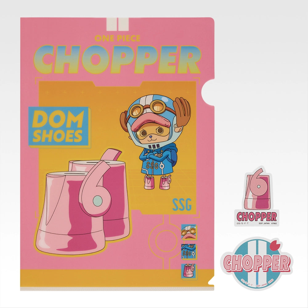 Ichiban Kuji One Piece Future Island Egghead Burst of Energy - K Prize Clear File & Sticker Complete Set of 13 Types