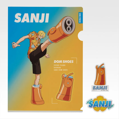 Ichiban Kuji One Piece Future Island Egghead Burst of Energy - K Prize Clear File & Sticker Complete Set of 13 Types