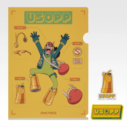 Ichiban Kuji One Piece Future Island Egghead Burst of Energy - K Prize Clear File & Sticker Complete Set of 13 Types