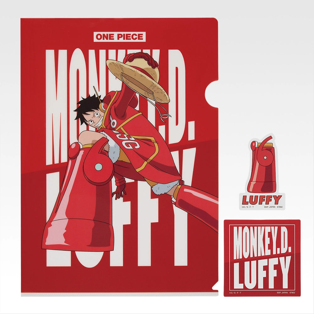 Ichiban Kuji One Piece Future Island Egghead Burst of Energy - K Prize Clear File & Sticker Complete Set of 13 Types