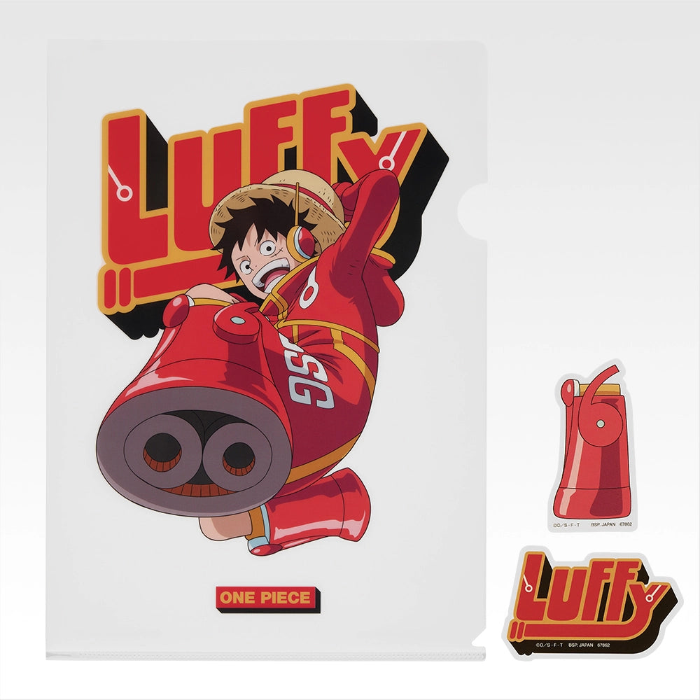 Ichiban Kuji One Piece Future Island Egghead Burst of Energy - K Prize Clear File & Sticker Complete Set of 13 Types