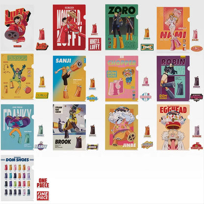 Ichiban Kuji One Piece Future Island Egghead Burst of Energy - K Prize Clear File & Sticker Complete Set of 13 Types