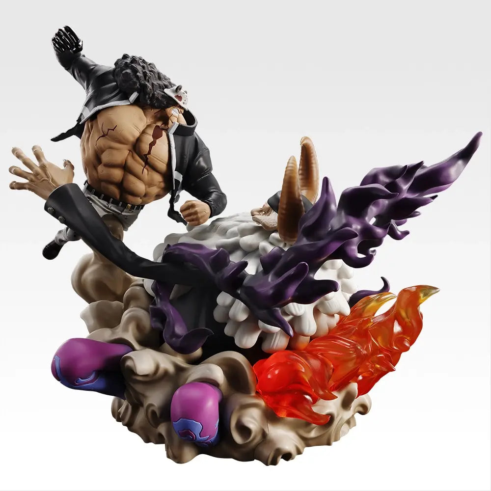Ichiban Kuji One Piece Future Island Egghead Burst of Energy - Last One Prize Bartholomew Kuma vs. Jaygarcia Saturn Revible Moment Figure