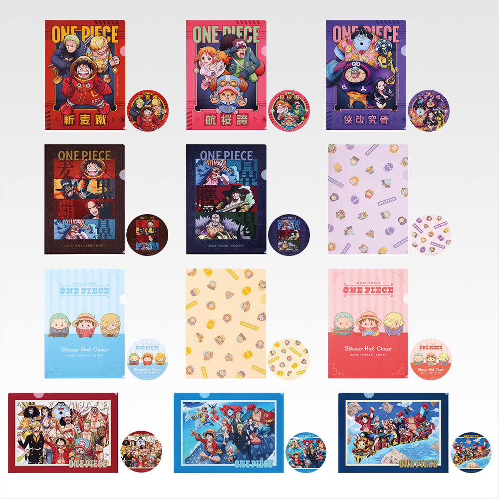 Ichiban Kuji One Piece Future Island Egghead My Feelings for You - I Prize Clear File and Sticker Set Complete Set of 12 Types