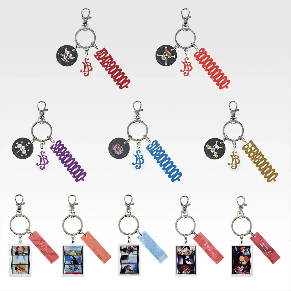 Ichiban Kuji One Piece Red Haired Pirates - J Prize Acrylic Charm Assortment Complete Set Of 10 Types