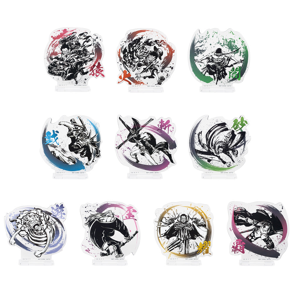 Ichiban Kuji One Piece Takumi no Keifu Hakyoku - G Prize Sumi-style Acrylic Stand Complete Set of 10 Types