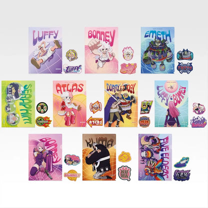 Ichiban Kuji One Piece The Future We Envision - I Prize Clear File & Sticker Complete Set of 10 Types