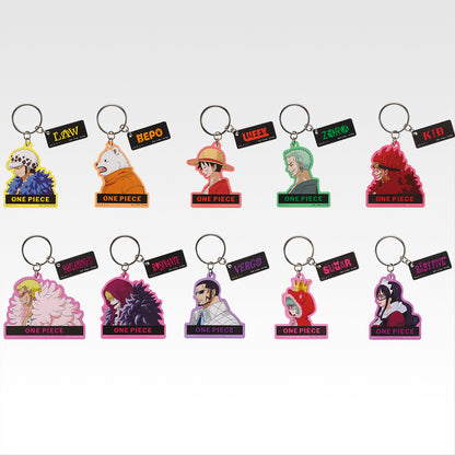 Ichiban Kuji One Piece The Unbreakable Law - I Prize Acrylic Keychain Complete Set of 10 Types